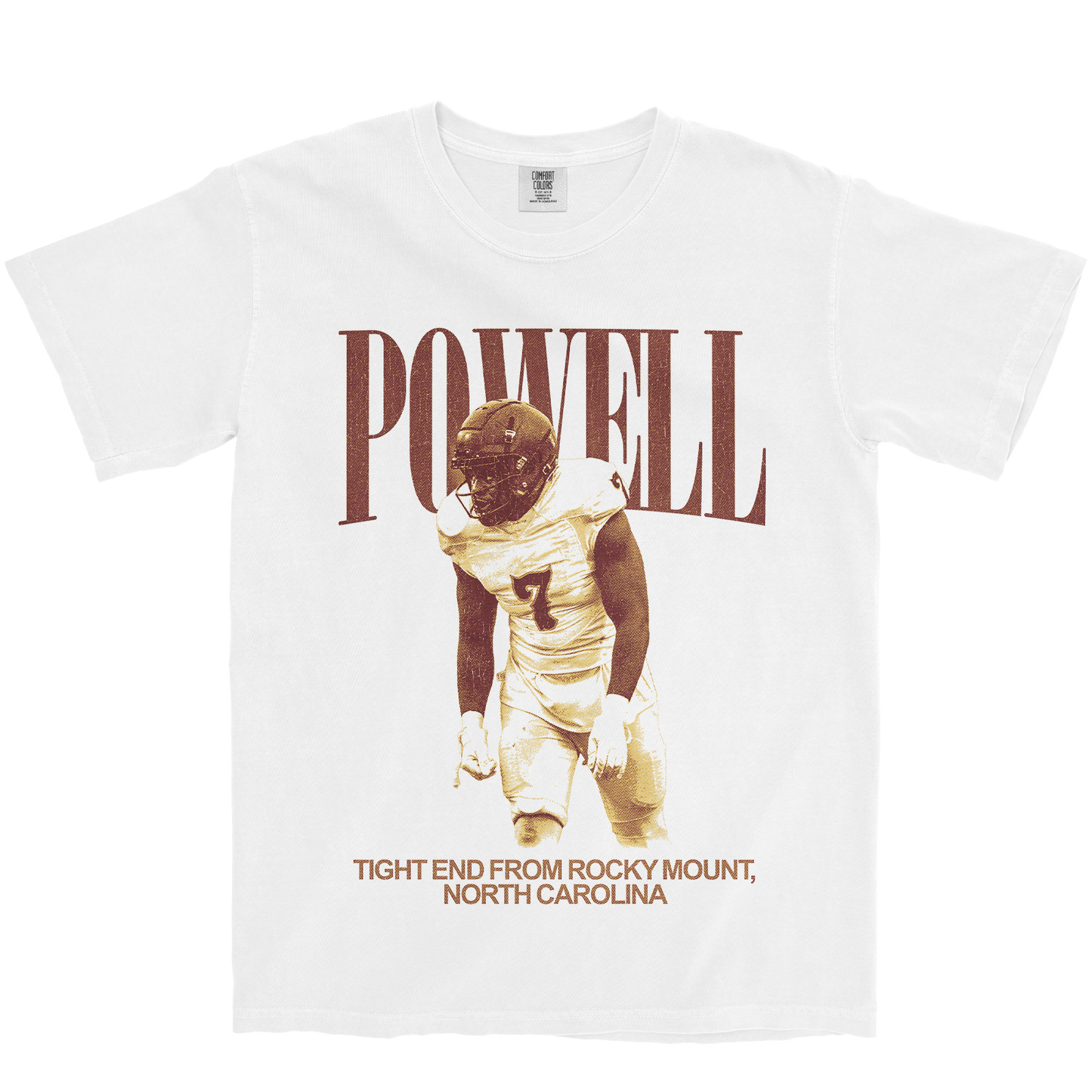 KEYSHAUN POWELL VINTAGE WHITE TEE