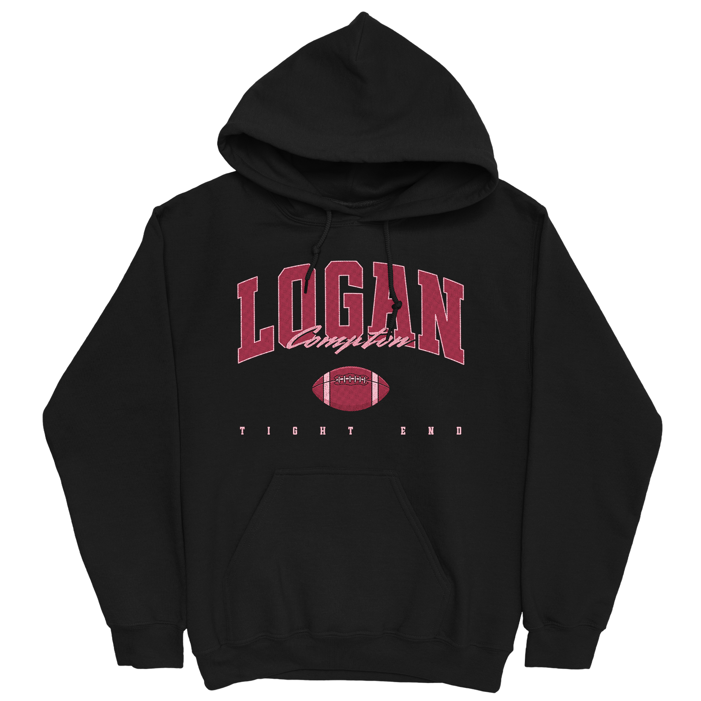 LOGAN COMPTON FOOTBALL BLACK HOODIE