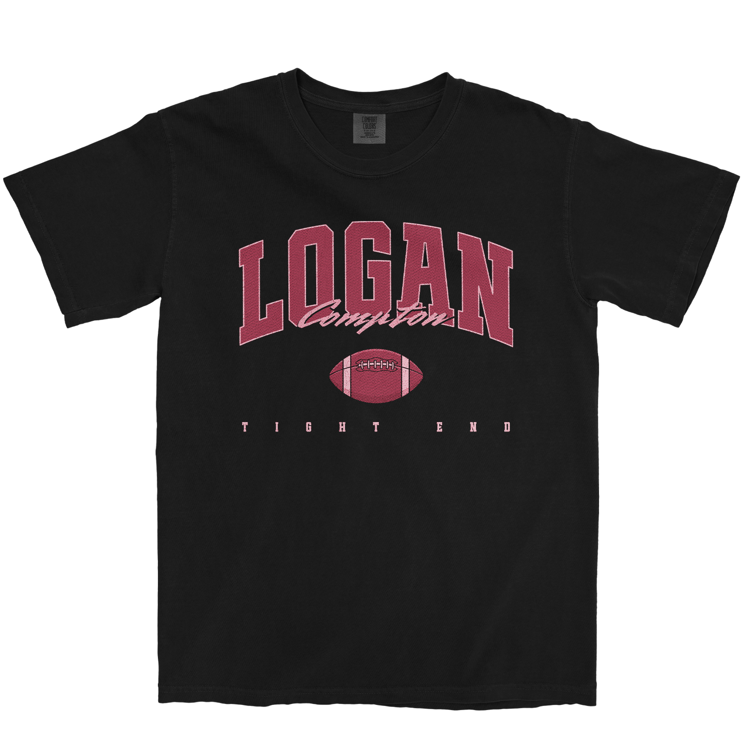 LOGAN COMPTON FOOTBALL BLACK TEE