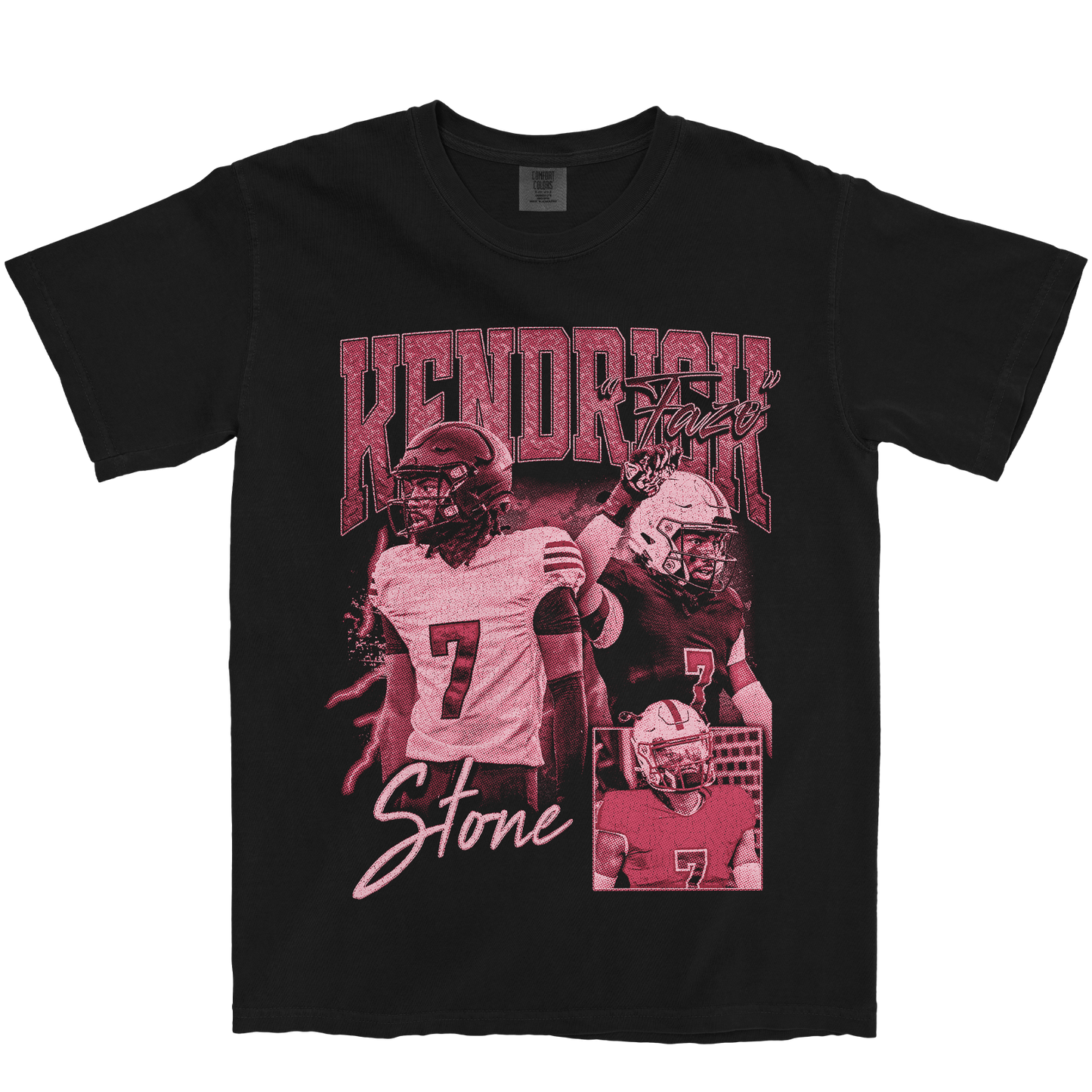 KENDRICK STONE GRAPHIC BLACK TEE
