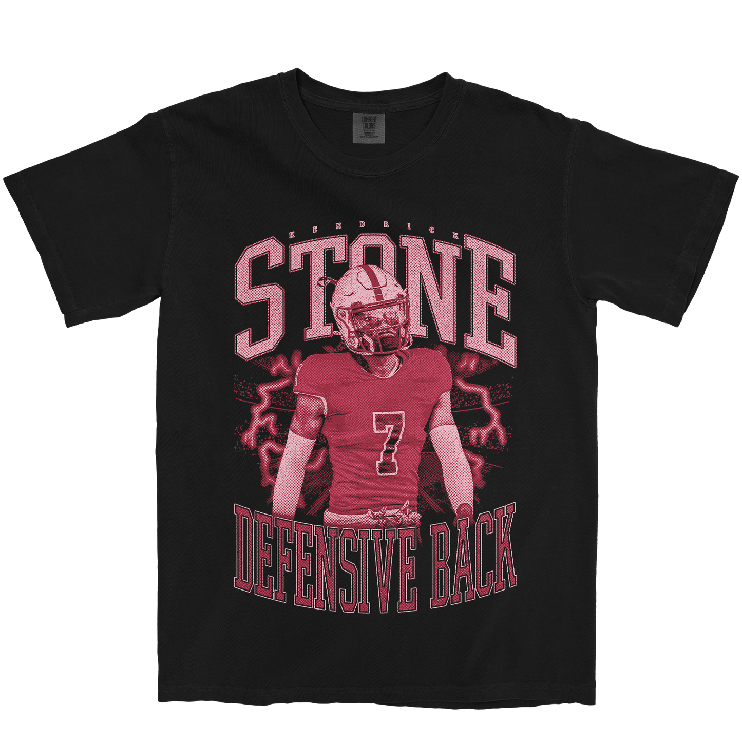 KENDRICK STONE VINTAGE BLACK TEE
