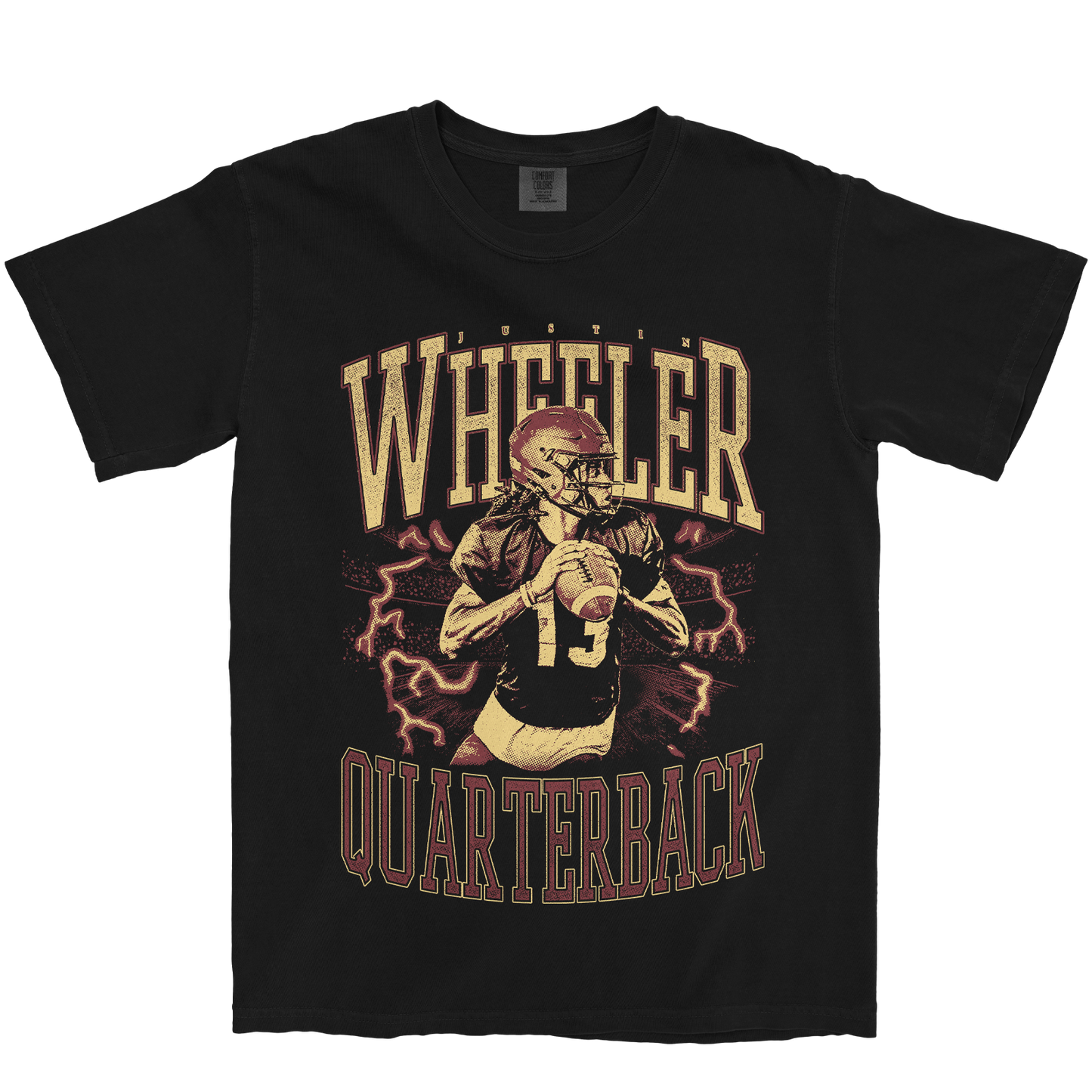 JUSTIN WHEELER VINTAGE BLACK TEE