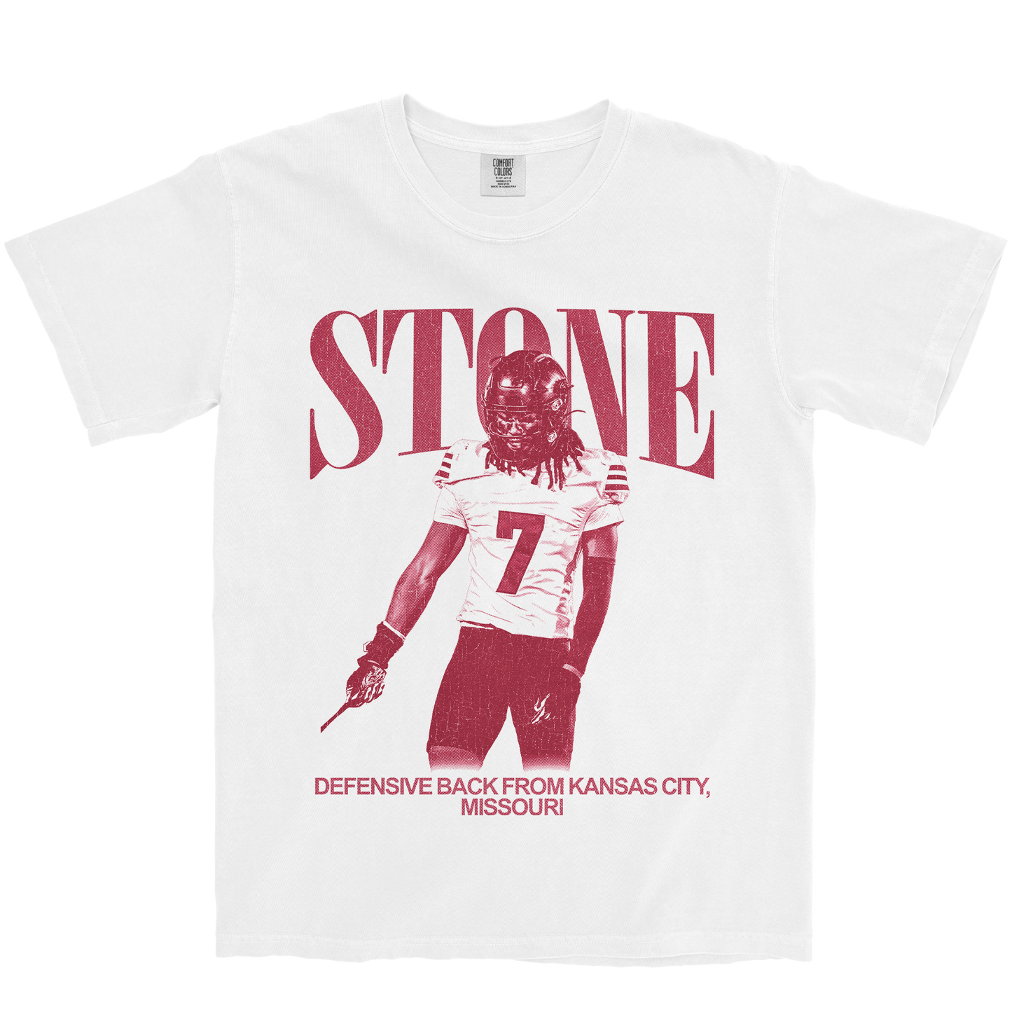 KENDRICK STONE VINTAGE WHITE TEE
