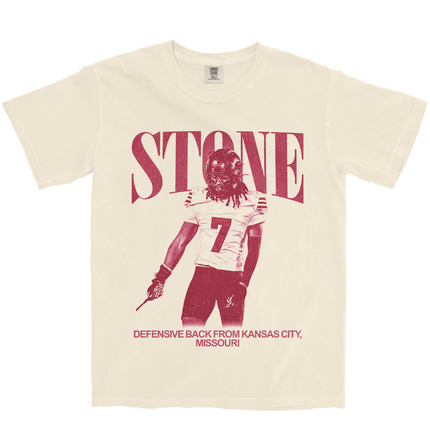KENDRICK STONE VINTAGE IVORY TEE