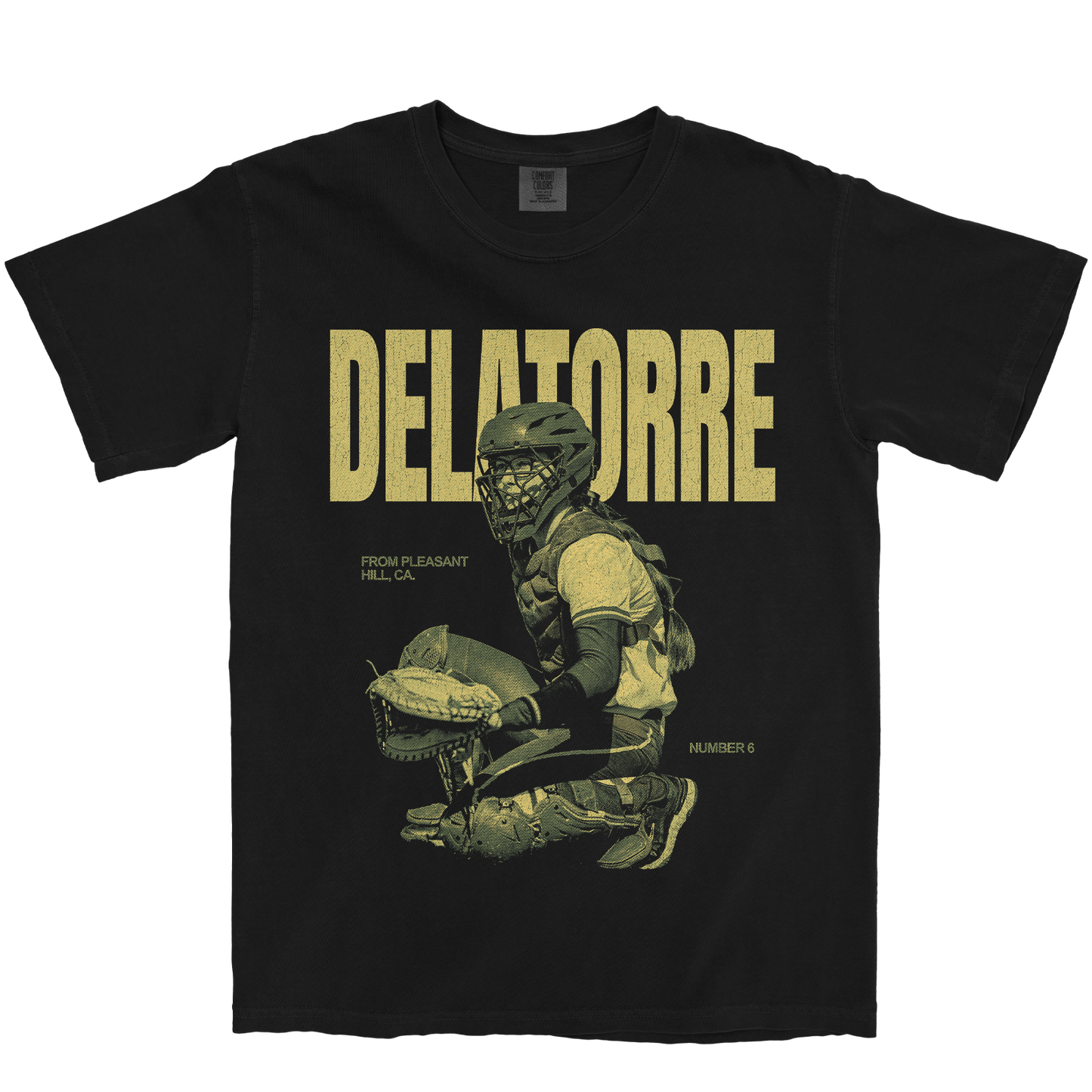 JESSICA DELATORRE VINTAGE BLACK TEE