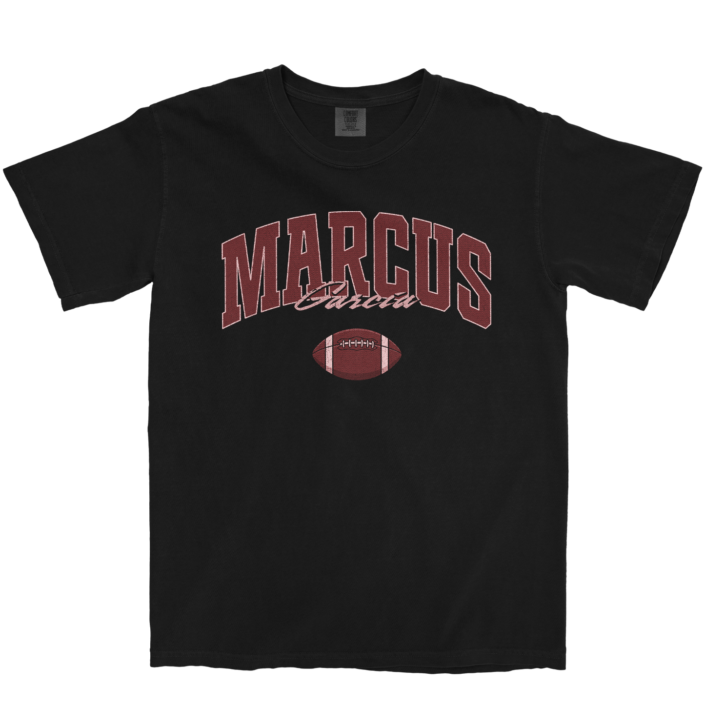 MARCUS GARCIA FOOTBALL BLACK TEE