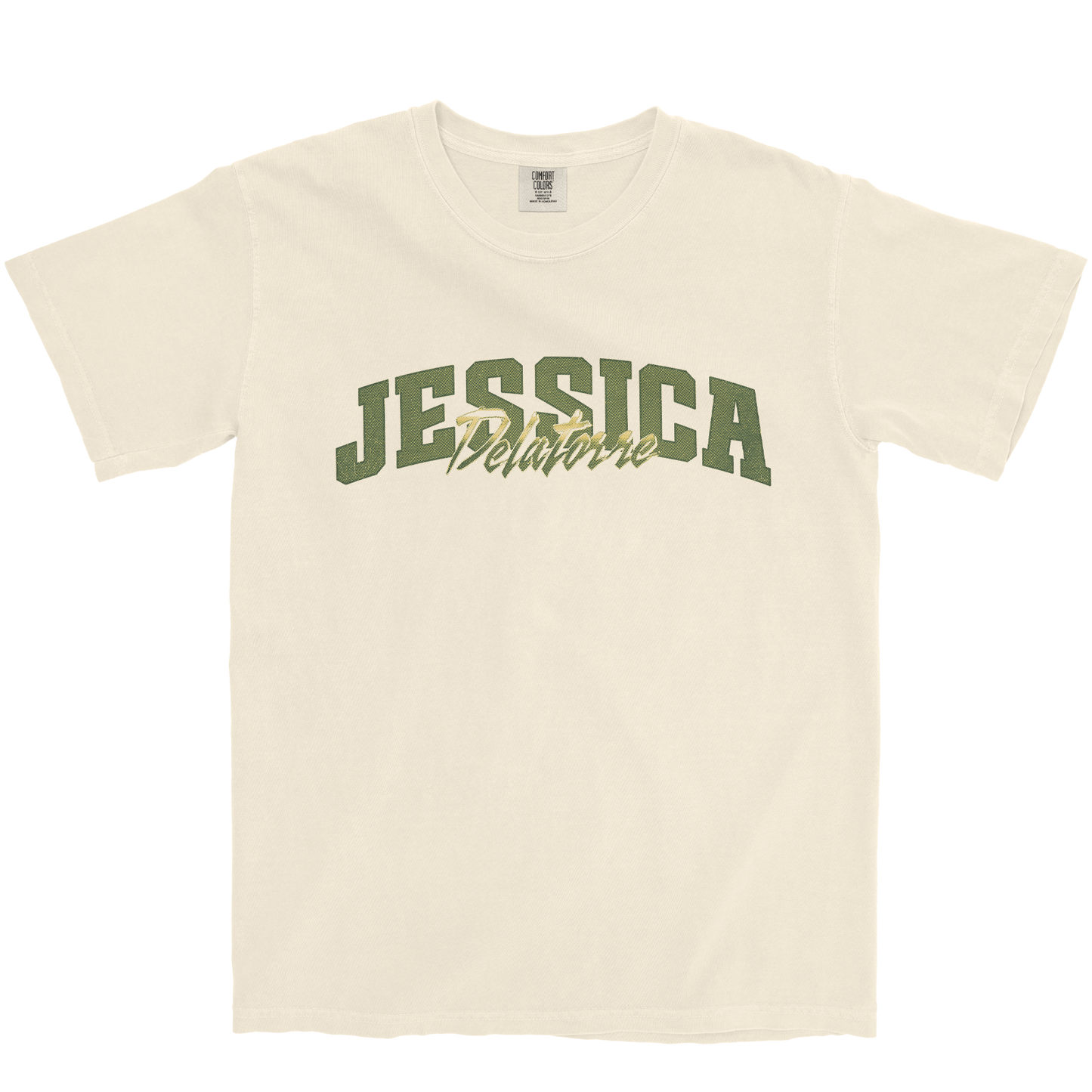 JESSICA DELATORRE RETRO IVORY TEE