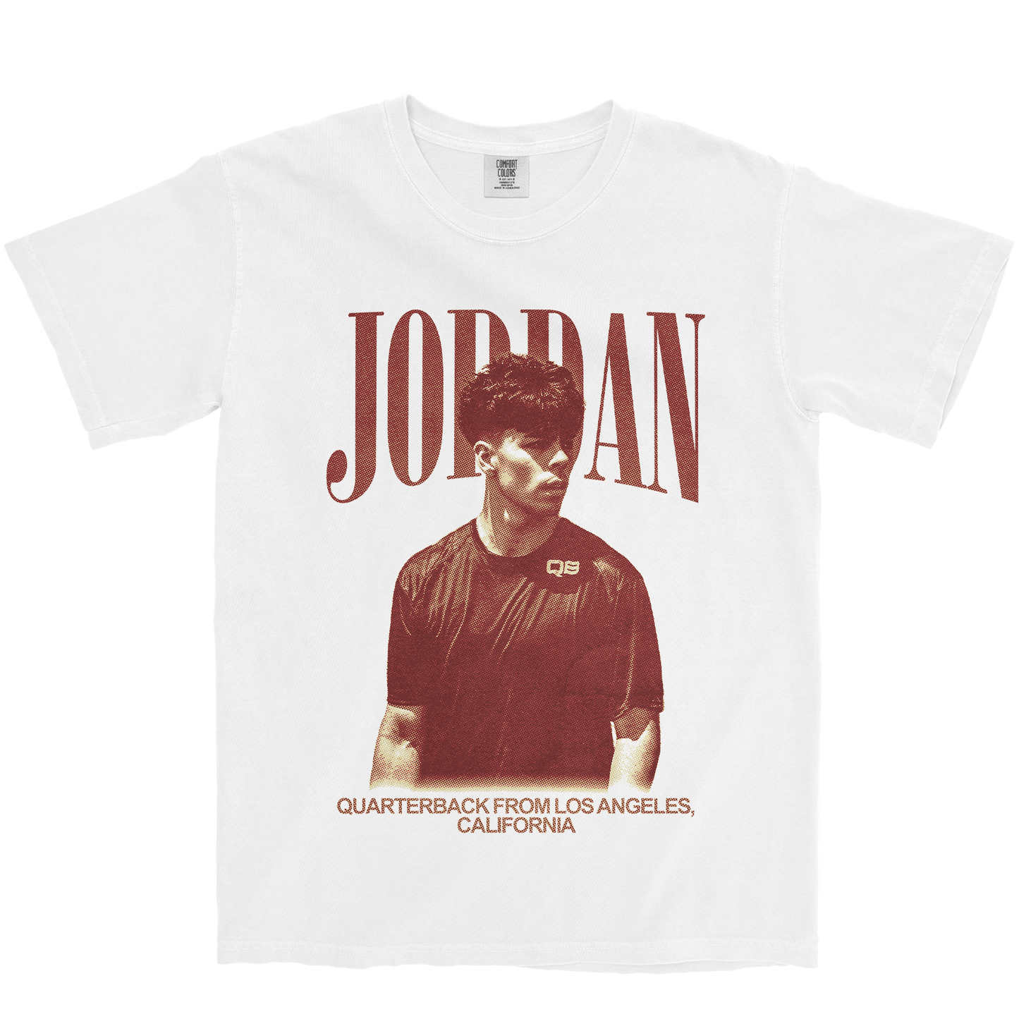 DAVID JORDAN VINTAGE WHITE TEE
