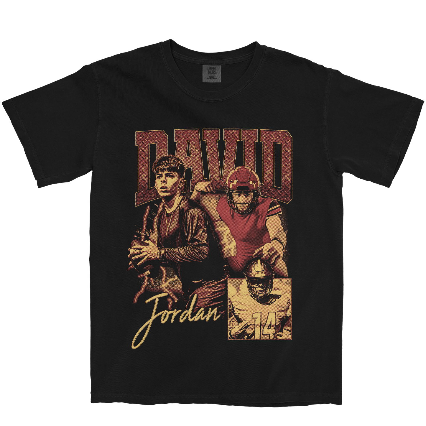 DAVID JORDAN GRAPHIC BLACK TEE