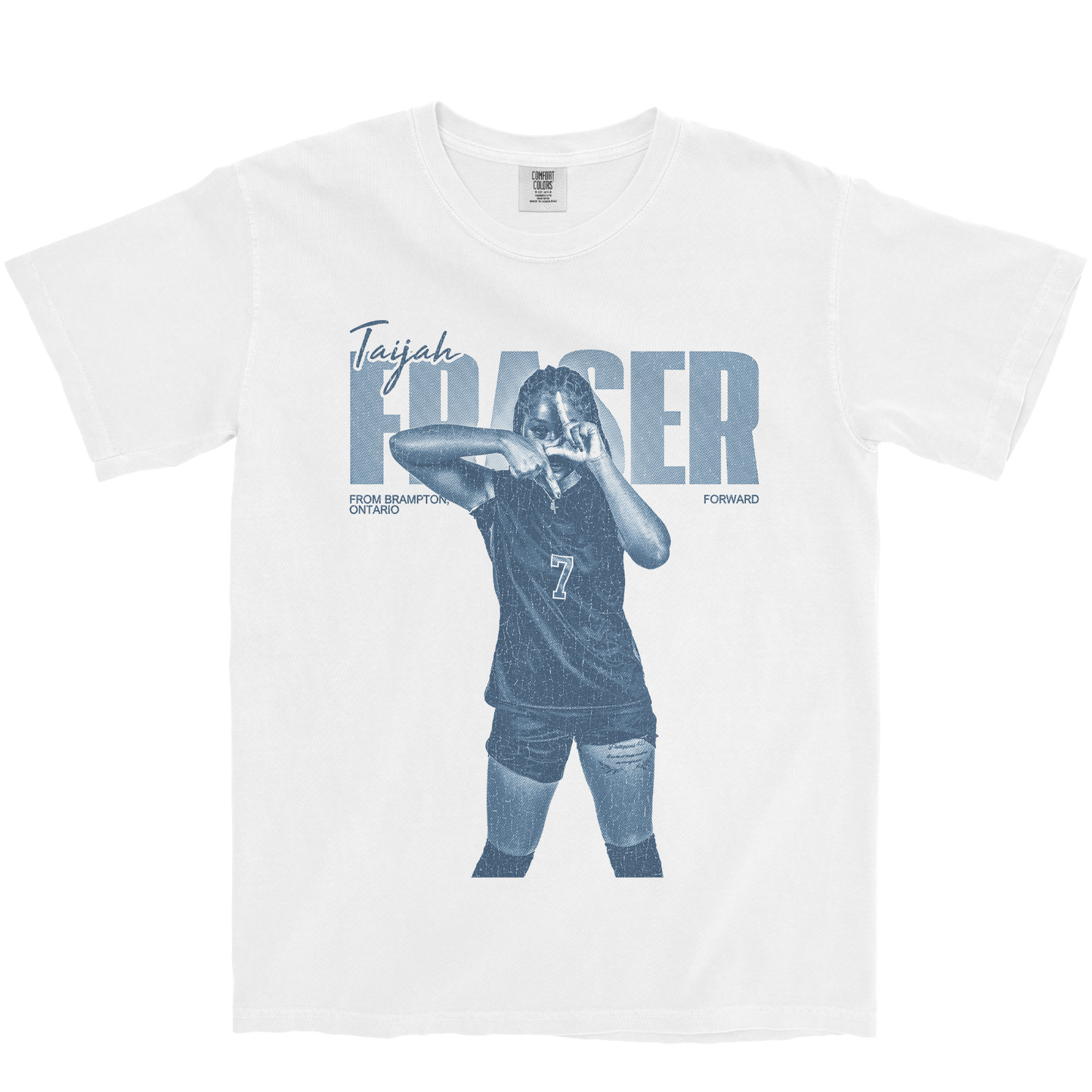 TAIJAH FRASER VINTAGE WHITE TEE