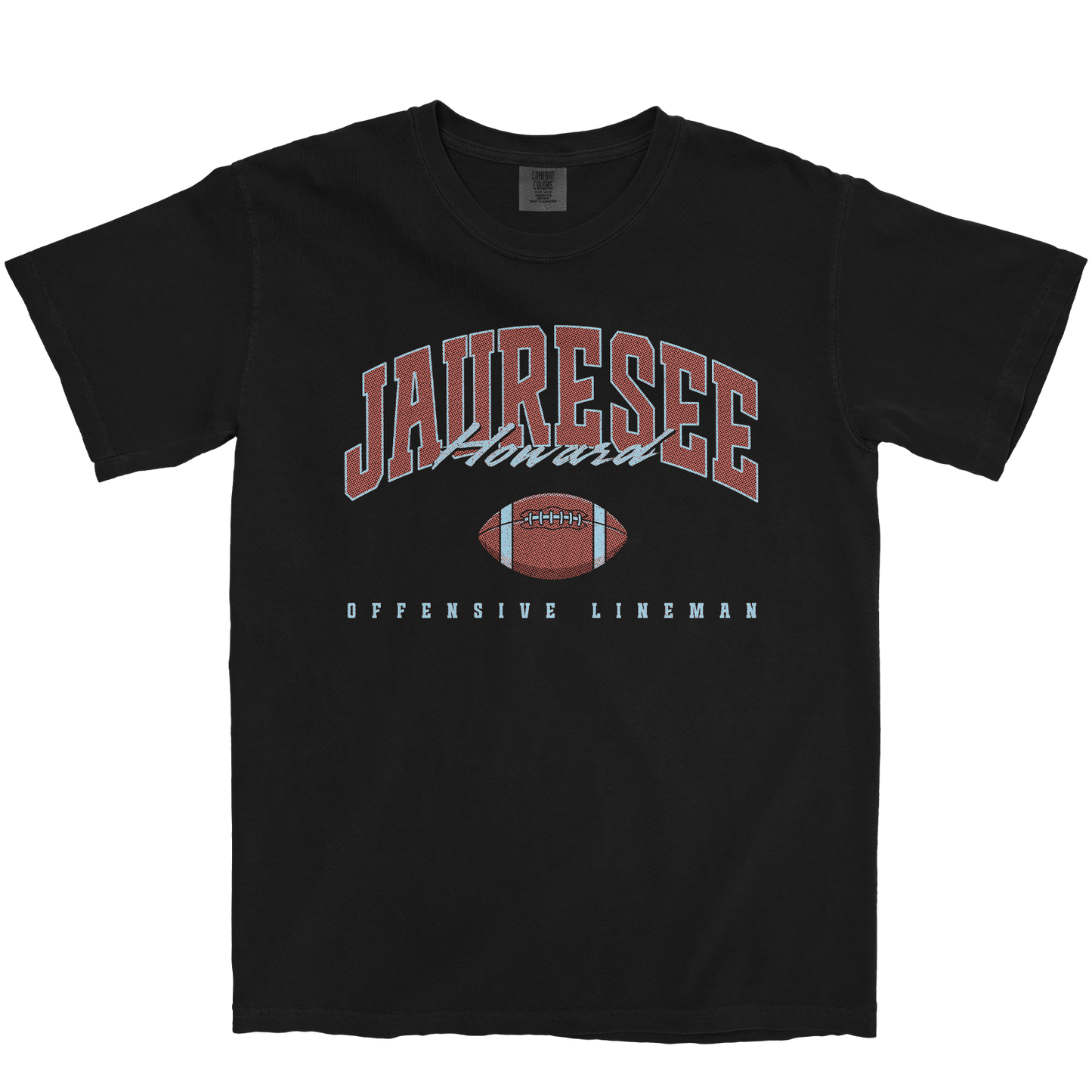 JAURESEE HOWARD FOOTBALL BLACK TEE