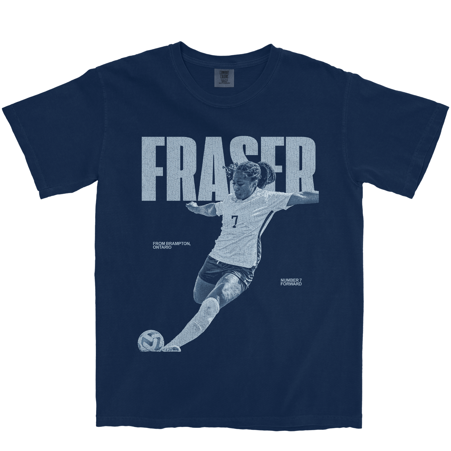 TAIJAH FRASER VINTAGE NAVY TEE