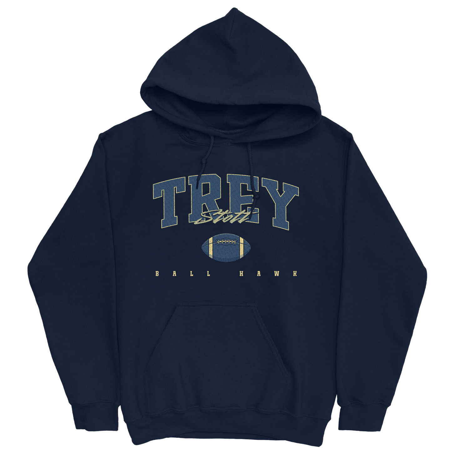 TREY STOTT FOOTBALL NAVY HOODIE