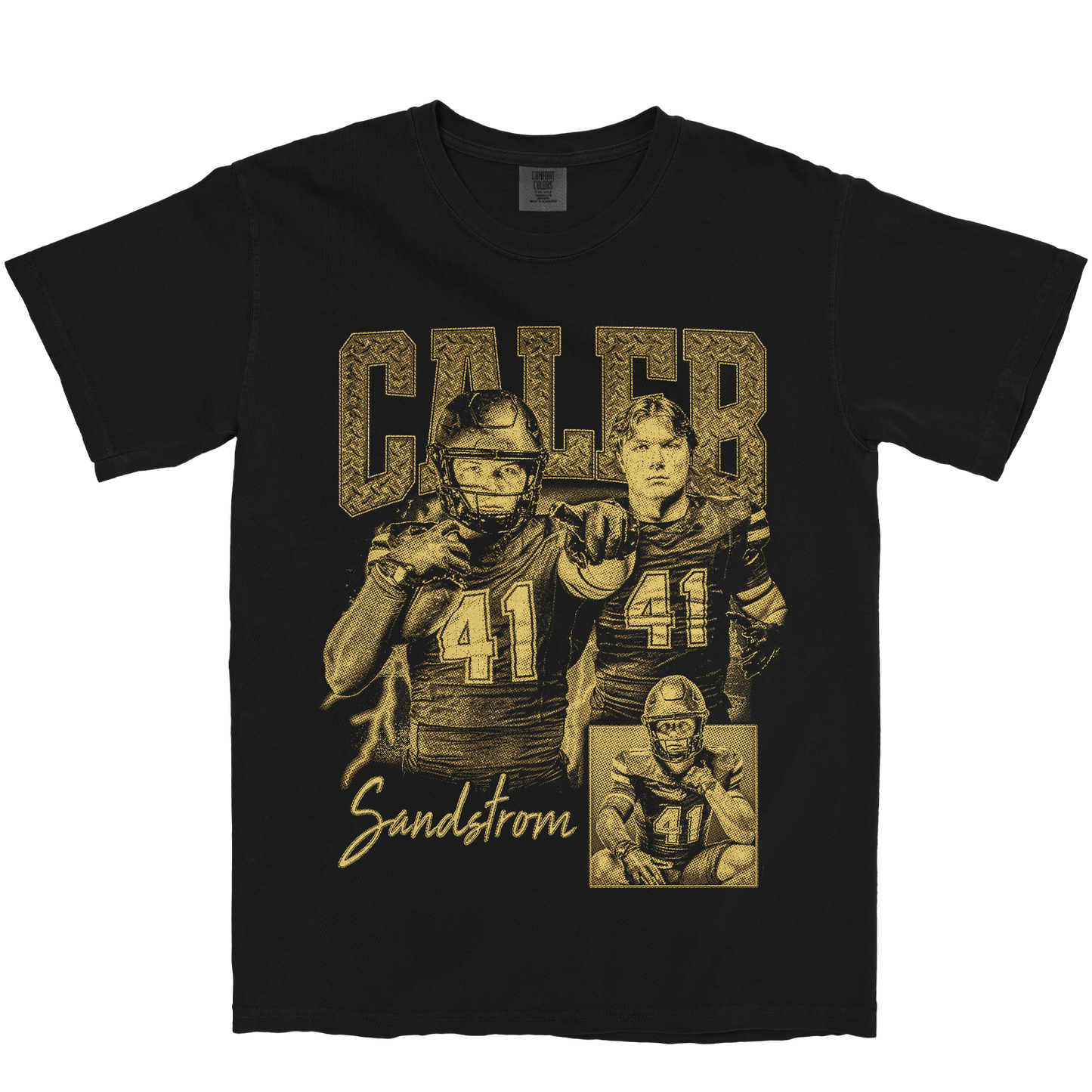 CALEB SANDSTROM GRAPHIC BLACK TEE