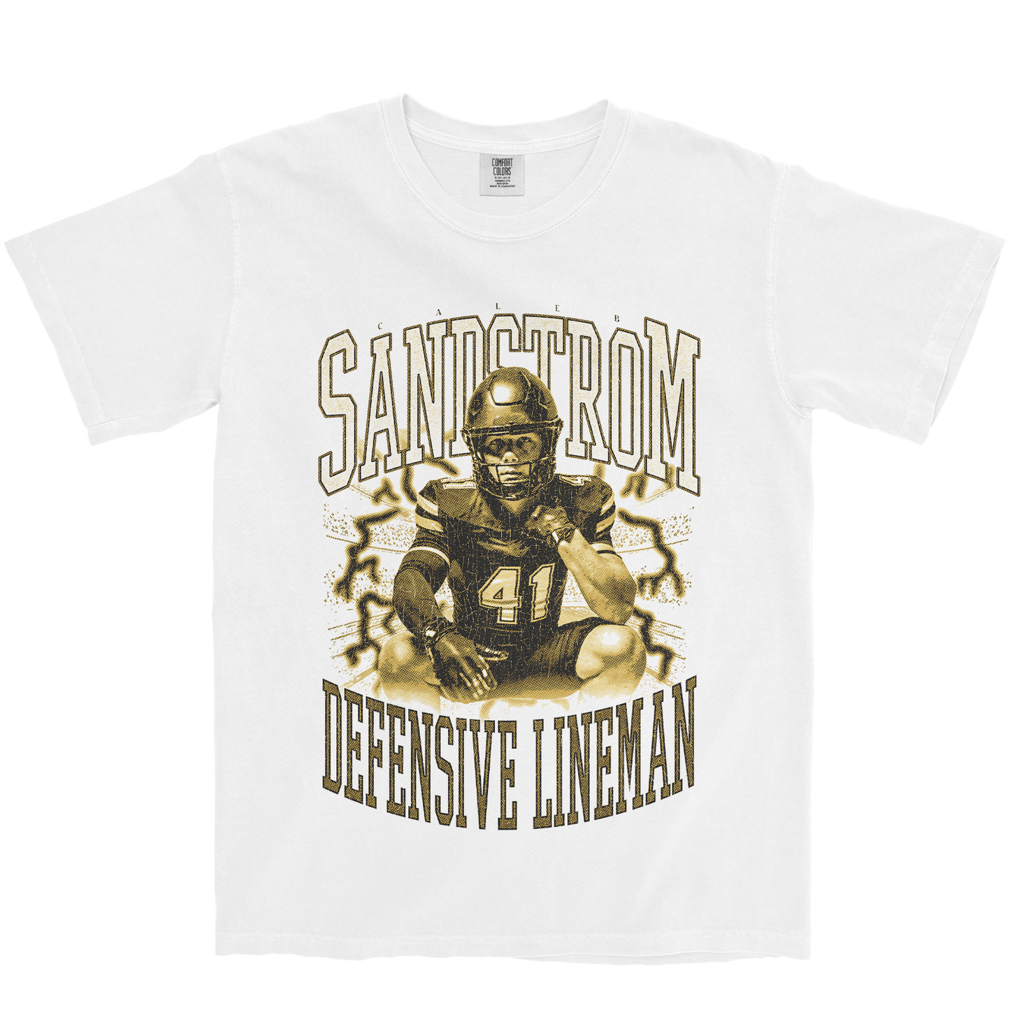 CALEB SANDSTROM RETRO WHITE TEE