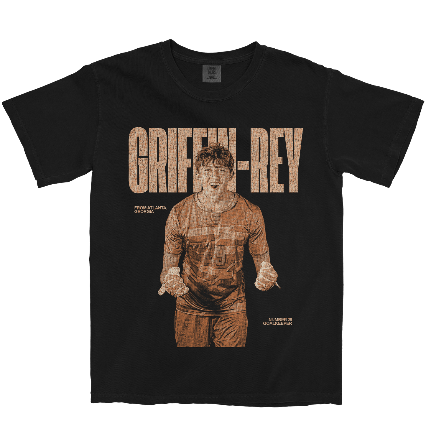 MARTIN GRIFFIN-REY VINTAGE BLACK TEE