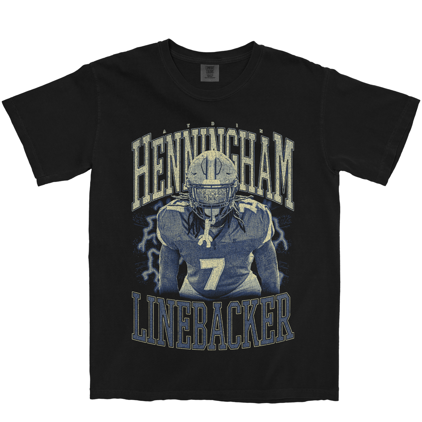 AYDIN HENNINGHAM VINTAGE BLACK TEE