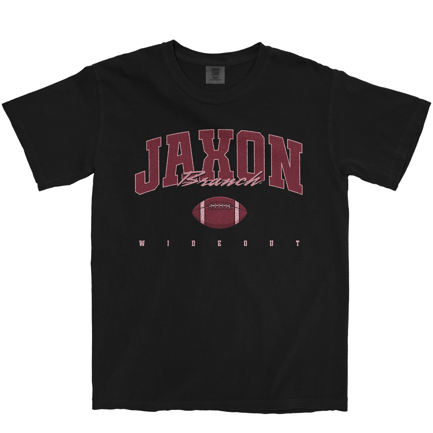 JAXON BRANCH FOOTBALL BLACK TEE
