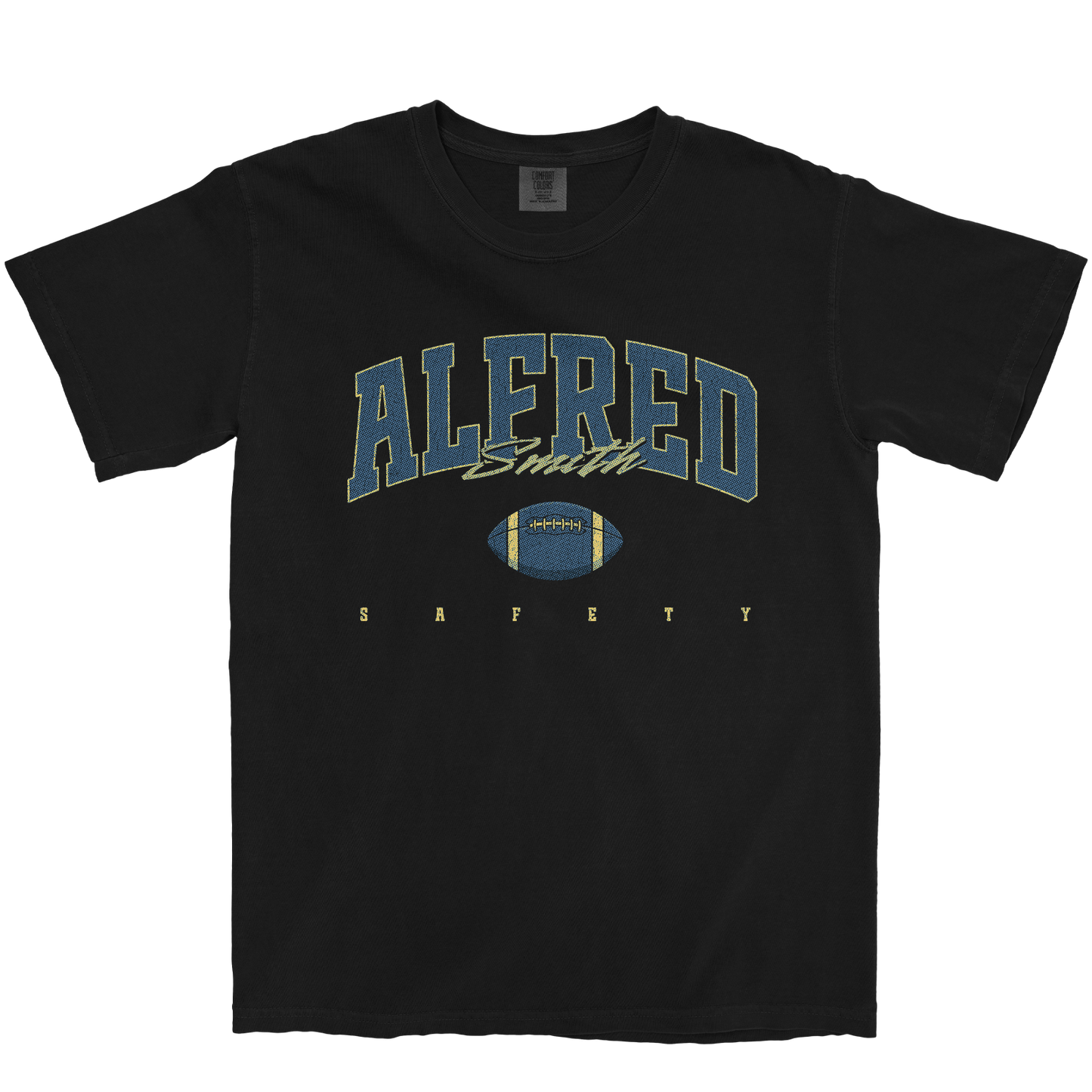 ALFRED SMITH FOOTBALL BLACK TEE