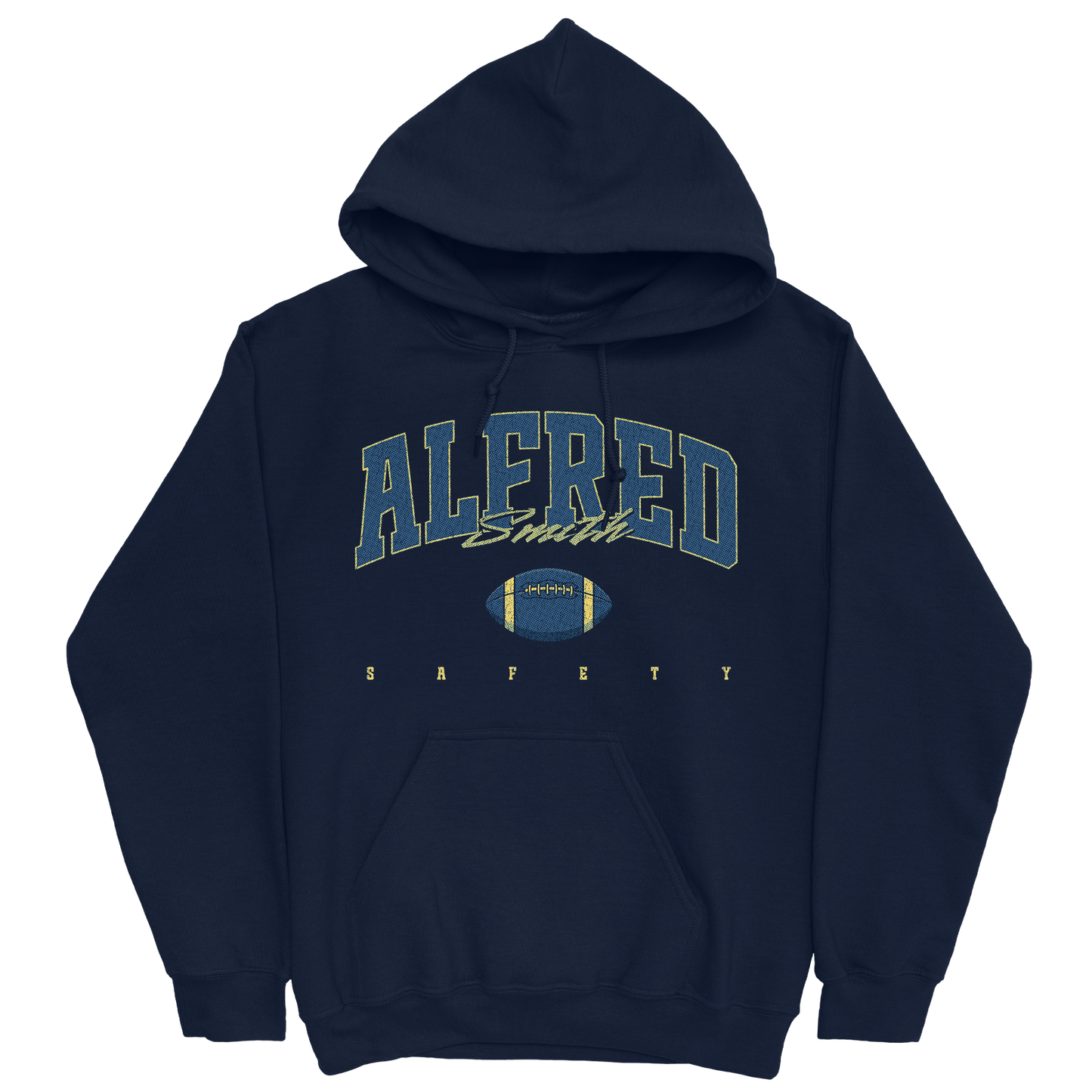 ALFRED SMITH FOOTBALL NAVY HOODIE