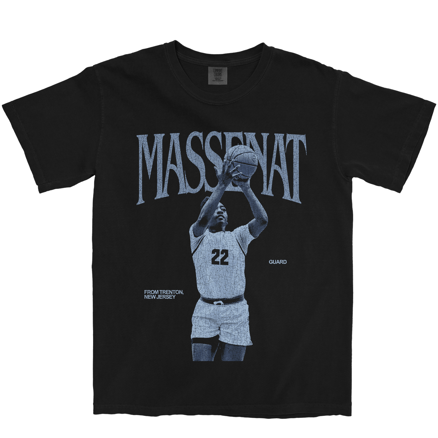 LEIANYA MASSENAT VINTAGE BLACK TEE