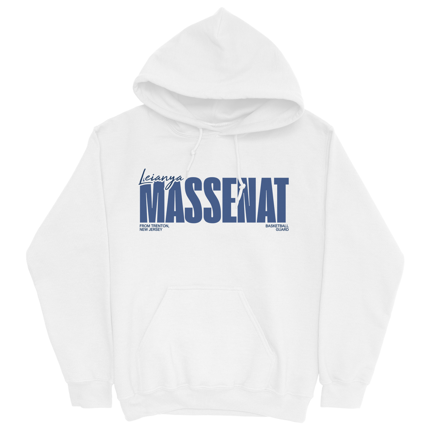 LEIANYA MASSENAT CLASSIC WHITE HOODIE