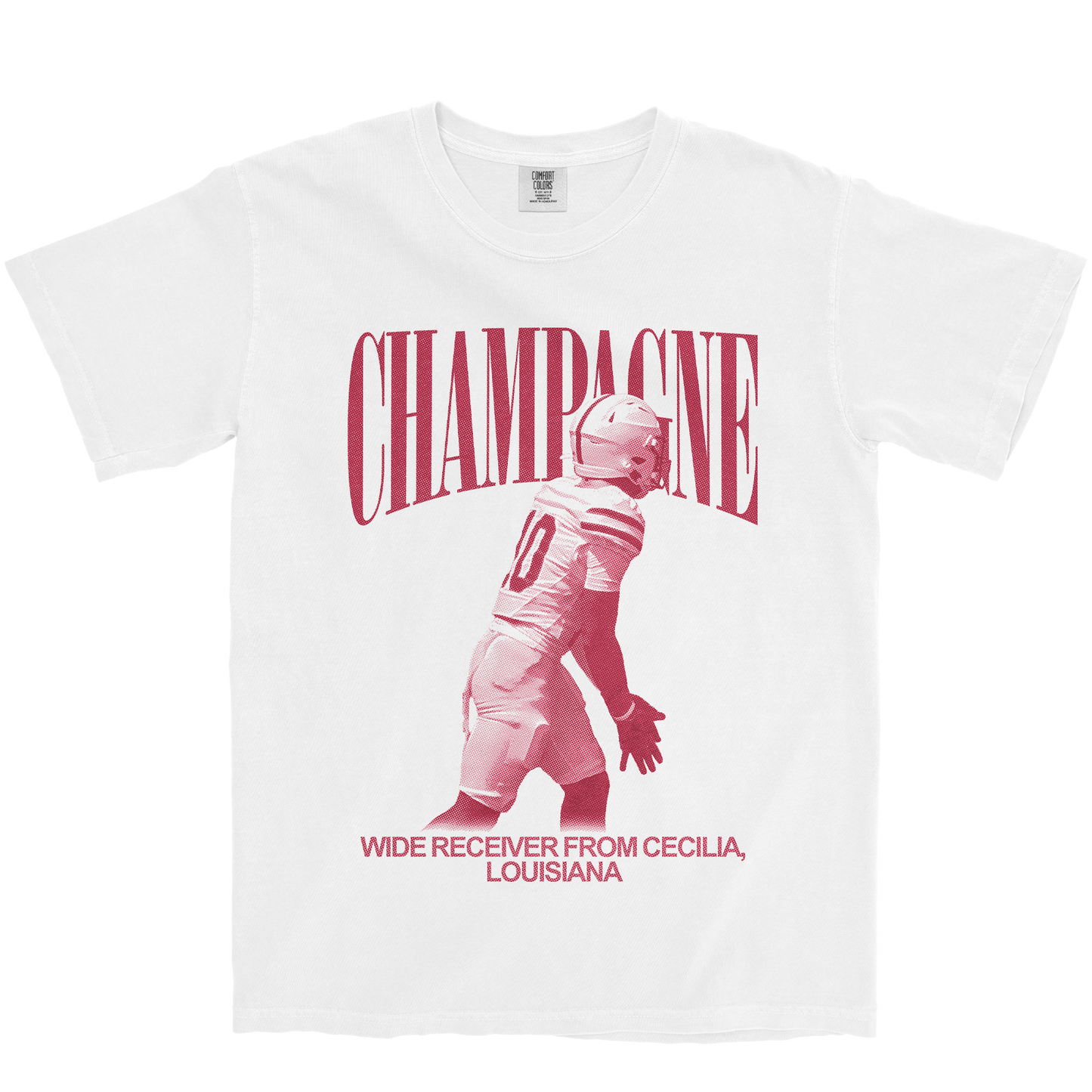 ISAIAH CHAMPAGNE VINTAGE WHITE TEE
