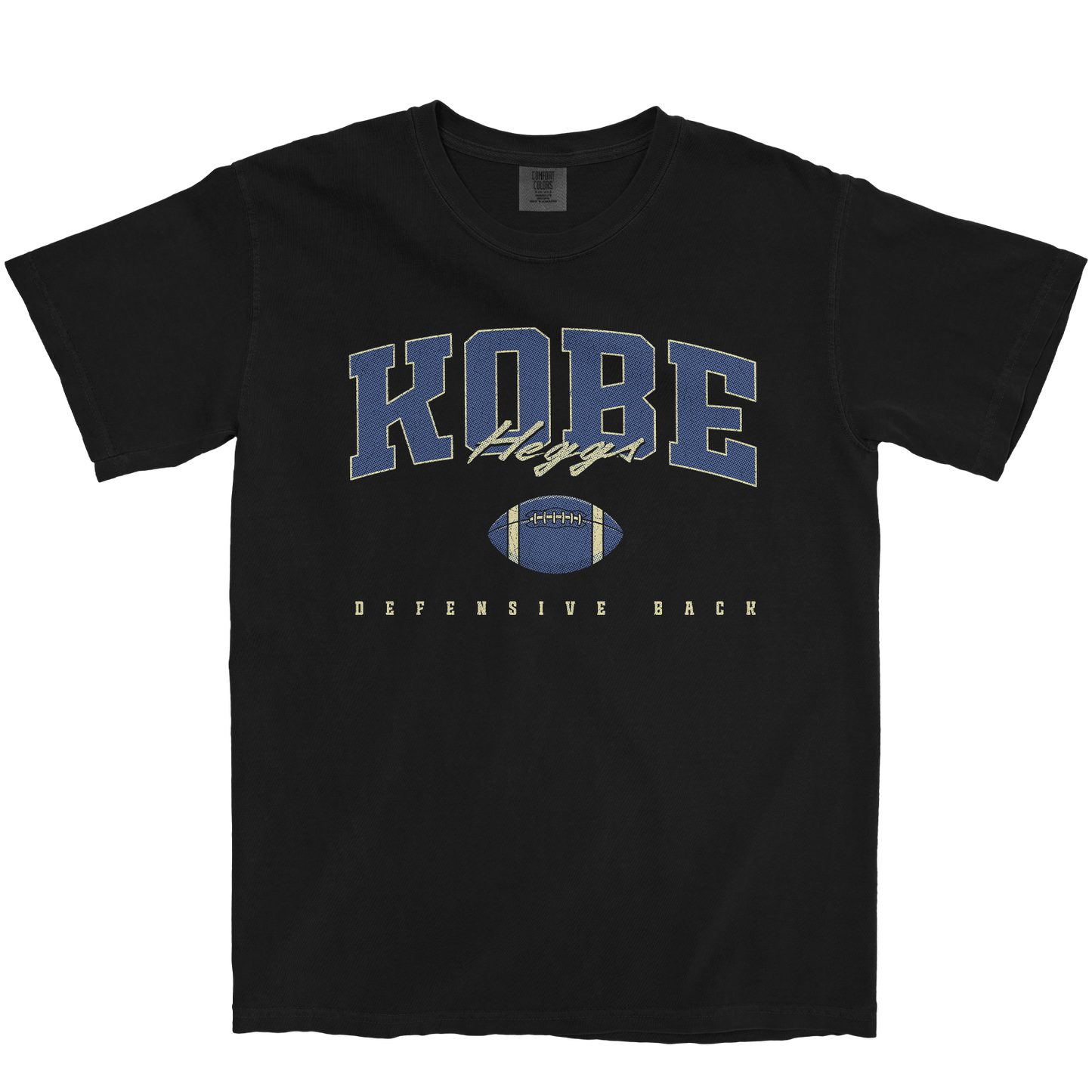 KOBE HEGGS FOOTBALL BLACK TEE