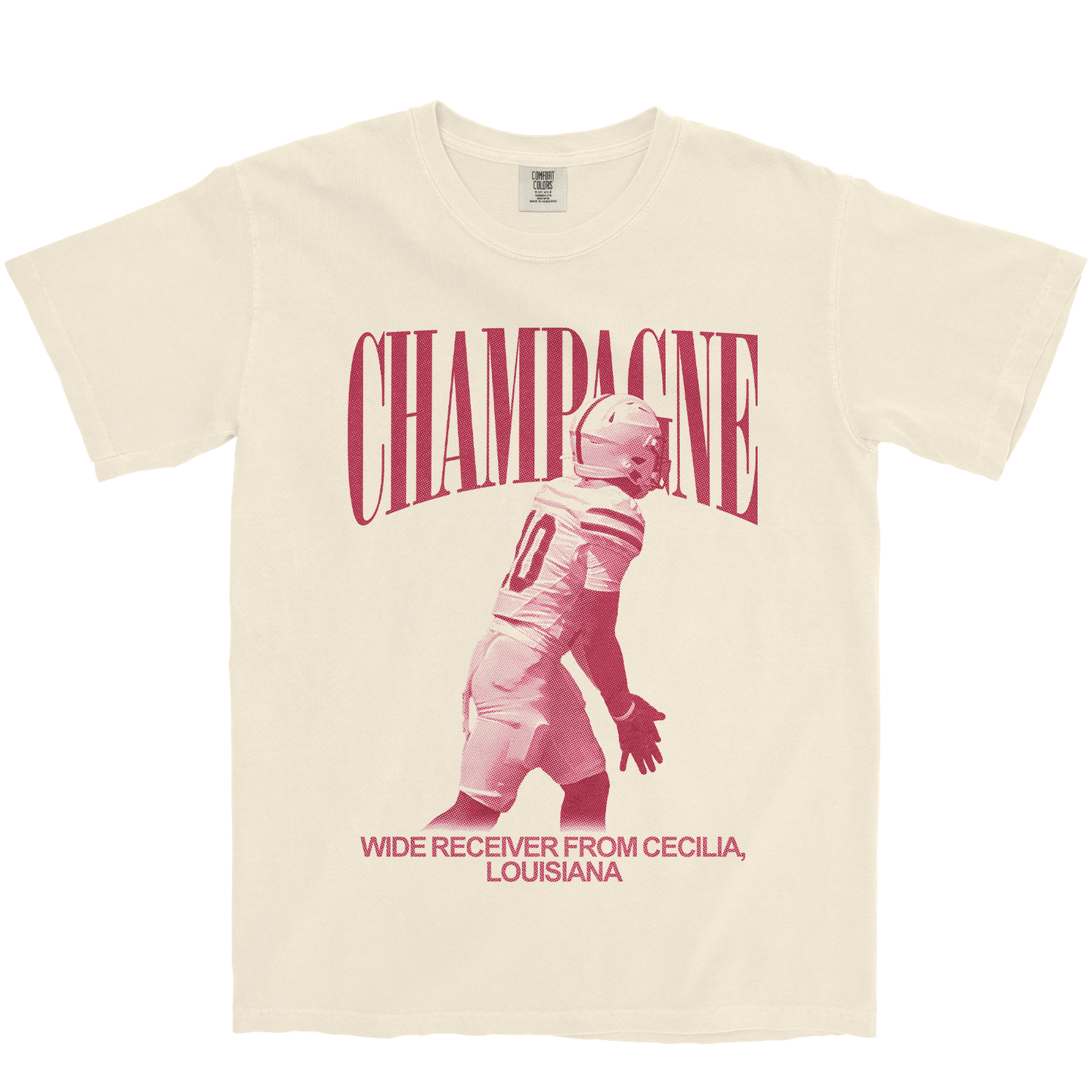 ISAIAH CHAMPAGNE VINTAGE IVORY TEE