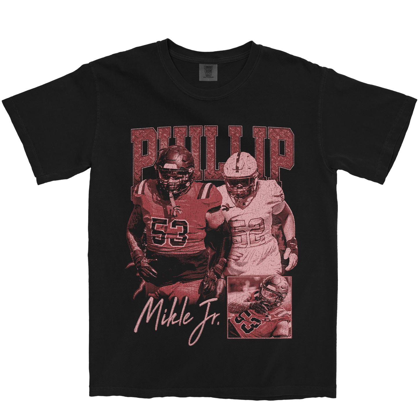PHILLIP MIKLE JR. GRAPHIC BLACK TEE