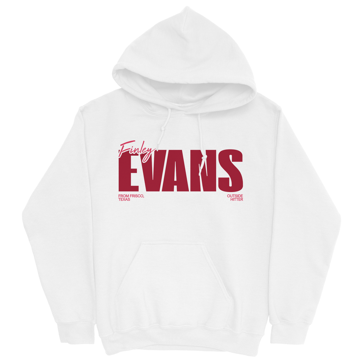FINLEY EVANS CLASSIC WHITE HOODIE