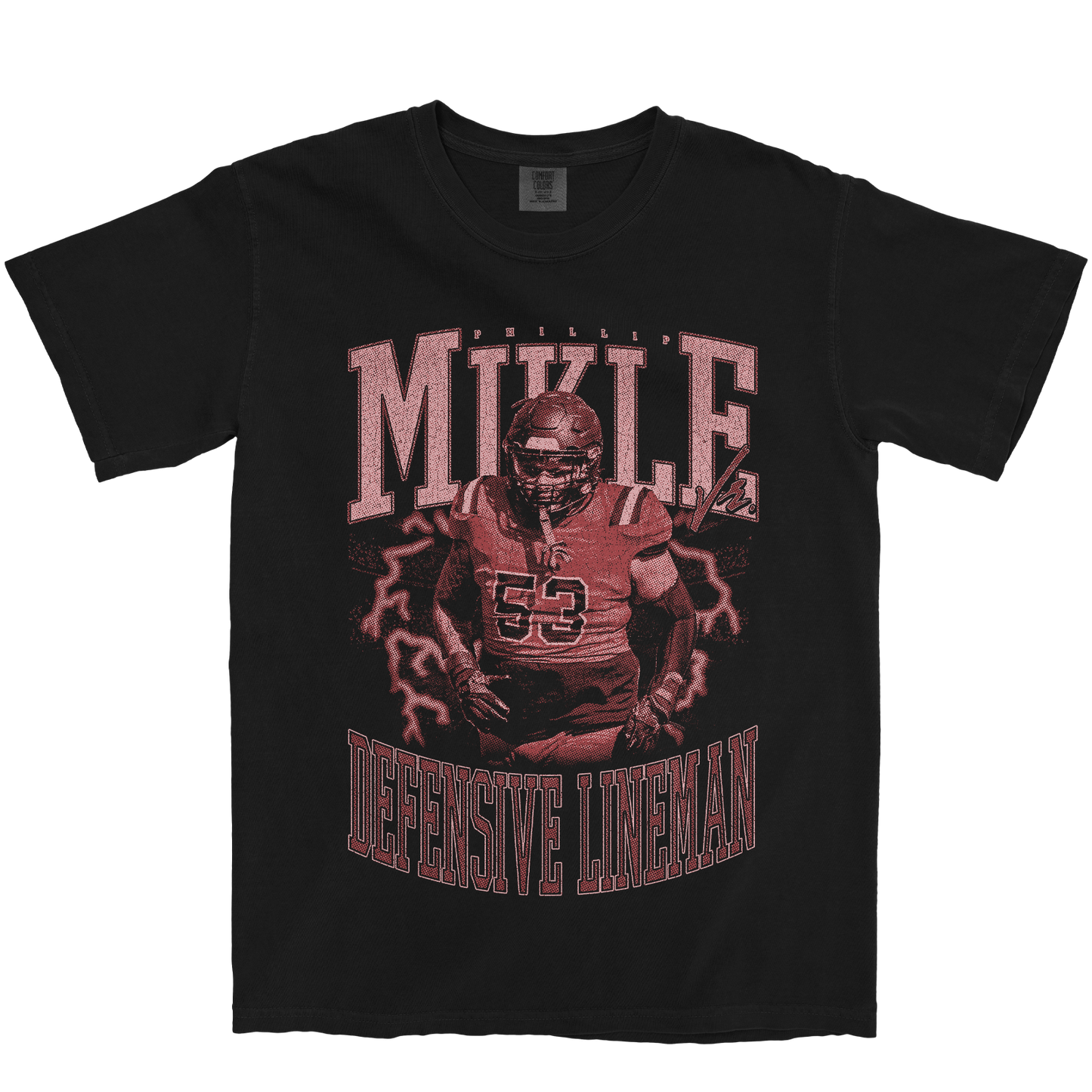 PHILLIP MIKLE JR. VINTAGE BLACK TEE