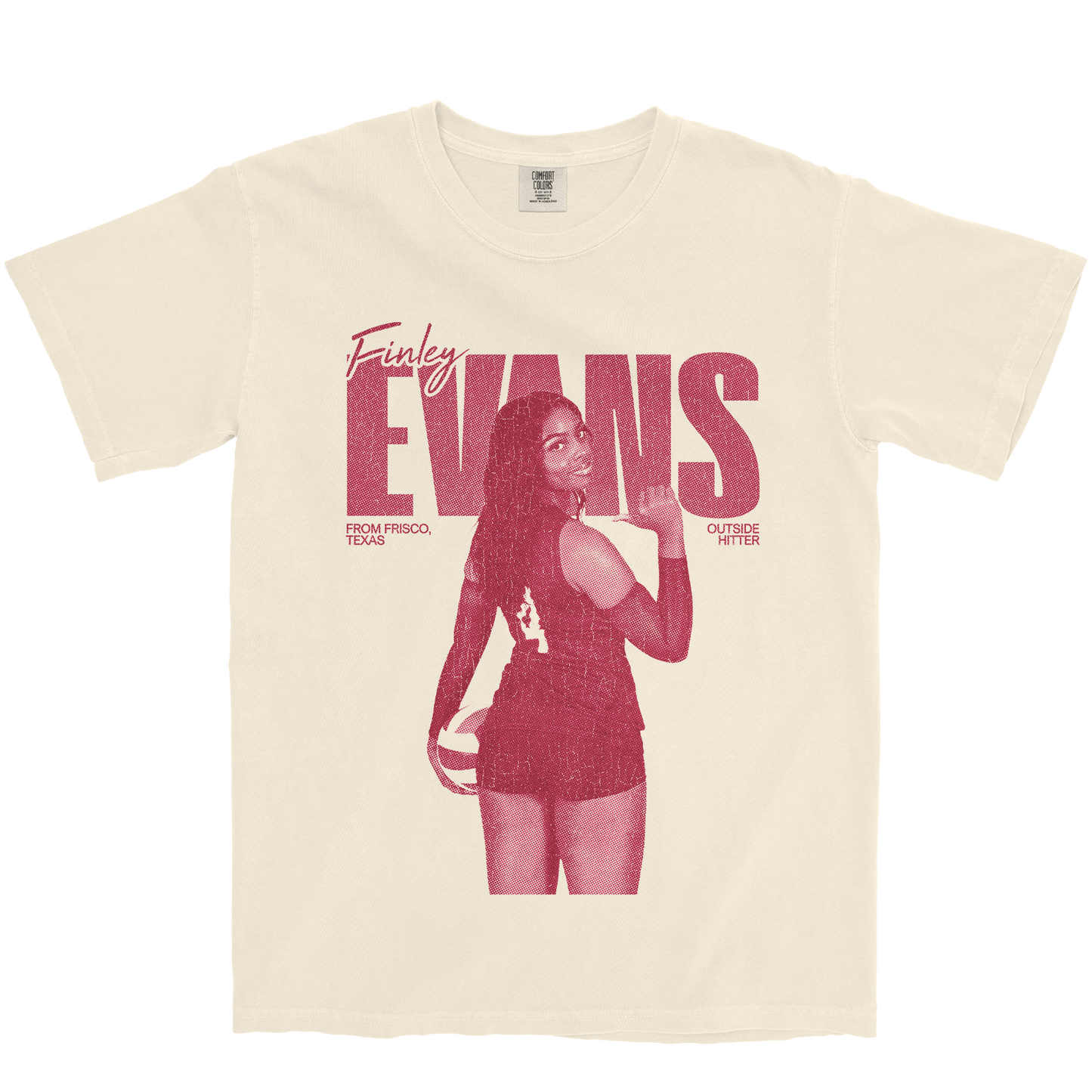 FINLEY EVANS VINTAGE IVORY TEE