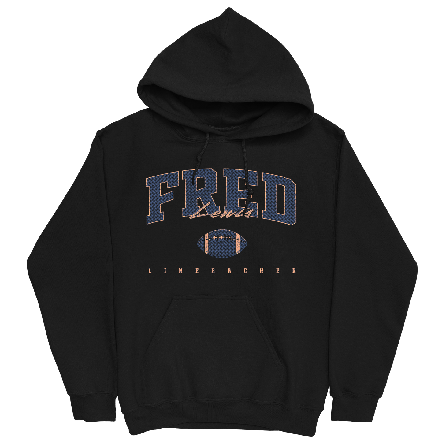 FRED LEWIS FOOTBALL BLACK HOODIE