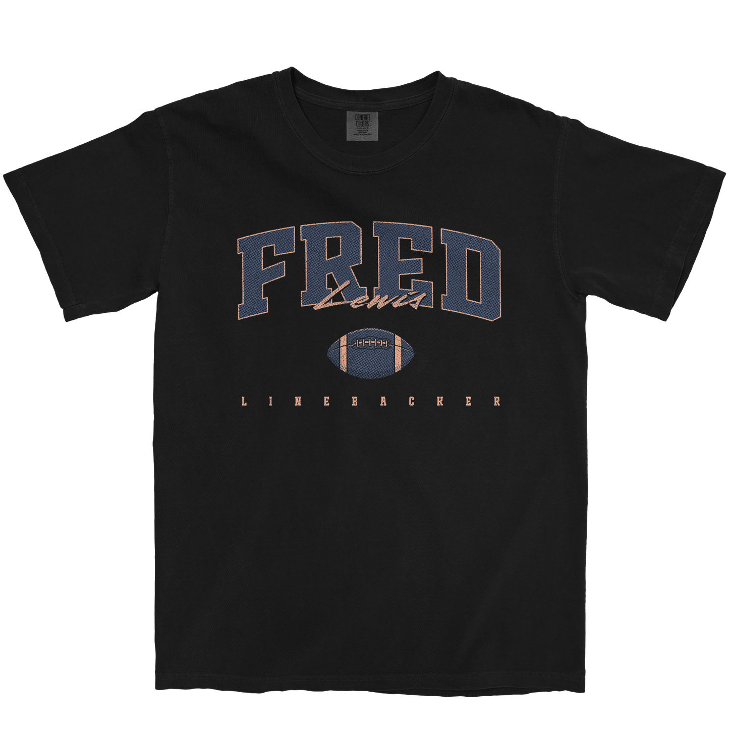 FRED LEWIS FOOTBALL BLACK TEE