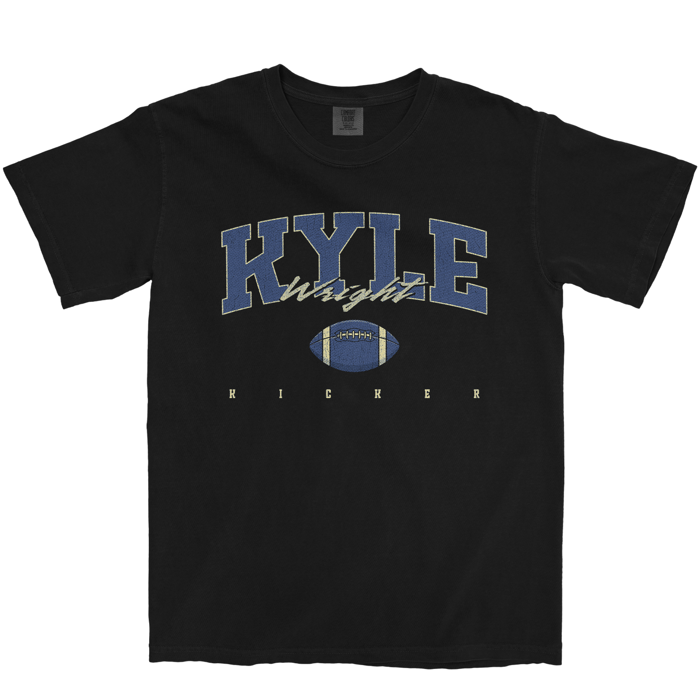 KYLE WRIGHT FOOTBALL BLACK TEE