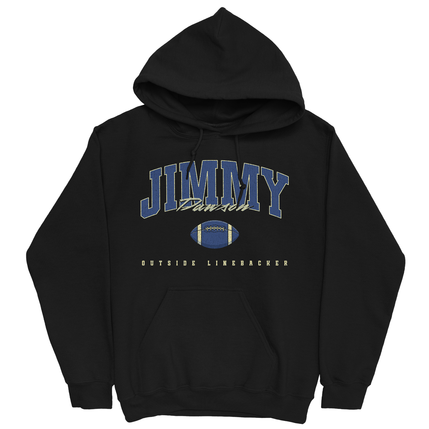 JIMMY DAWSON FOOTBALL BLACK HOODIE