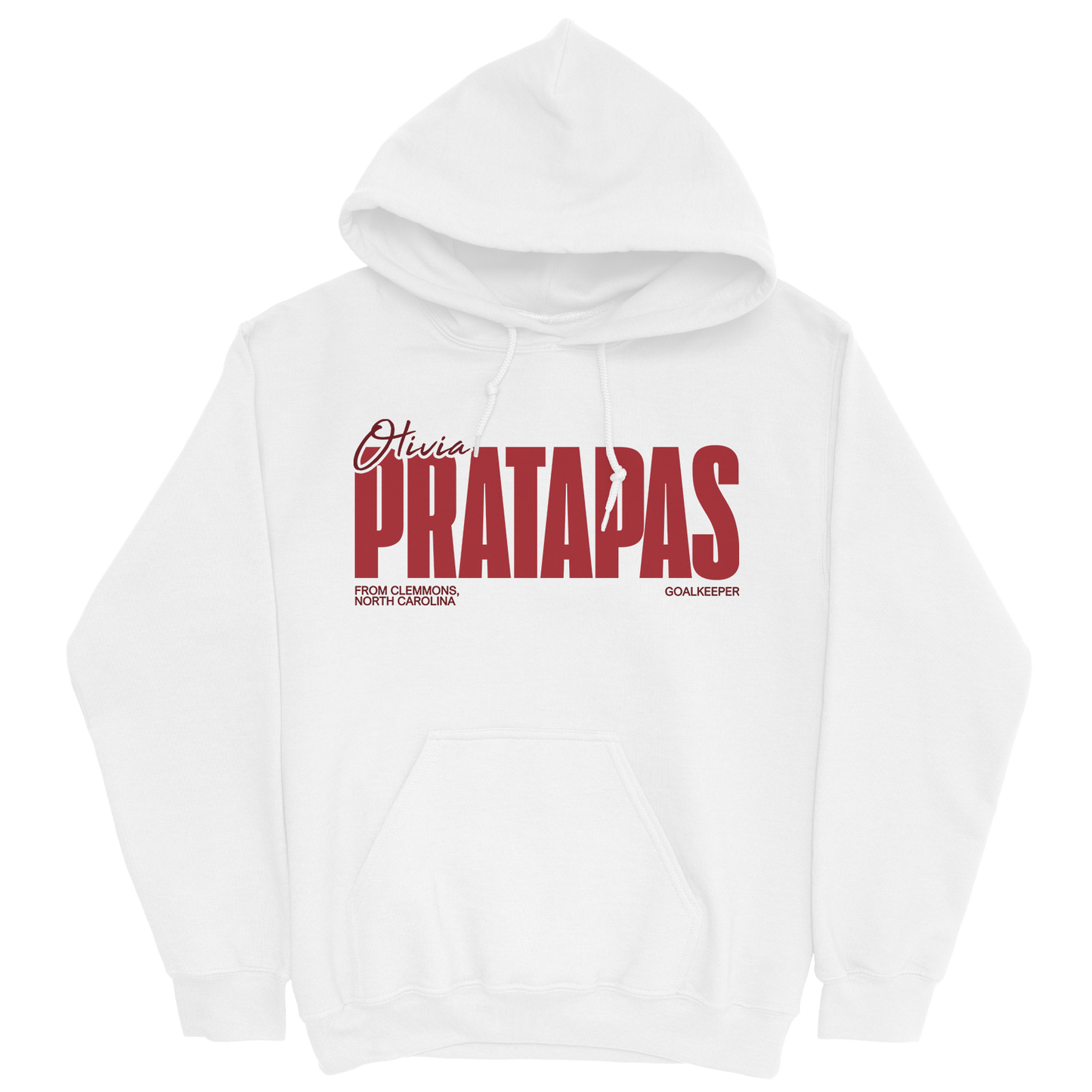 OLIVIA PRATAPAS CLASSIC WHITE HOODIE