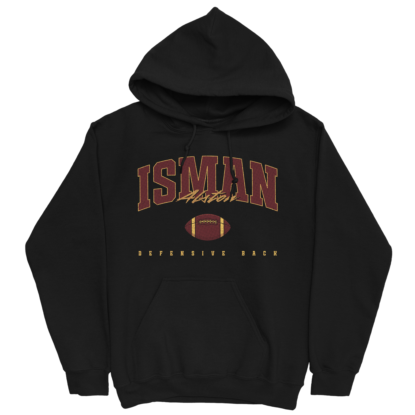 ISMAN ALSTON FOOTBALL BLACK HOODIE