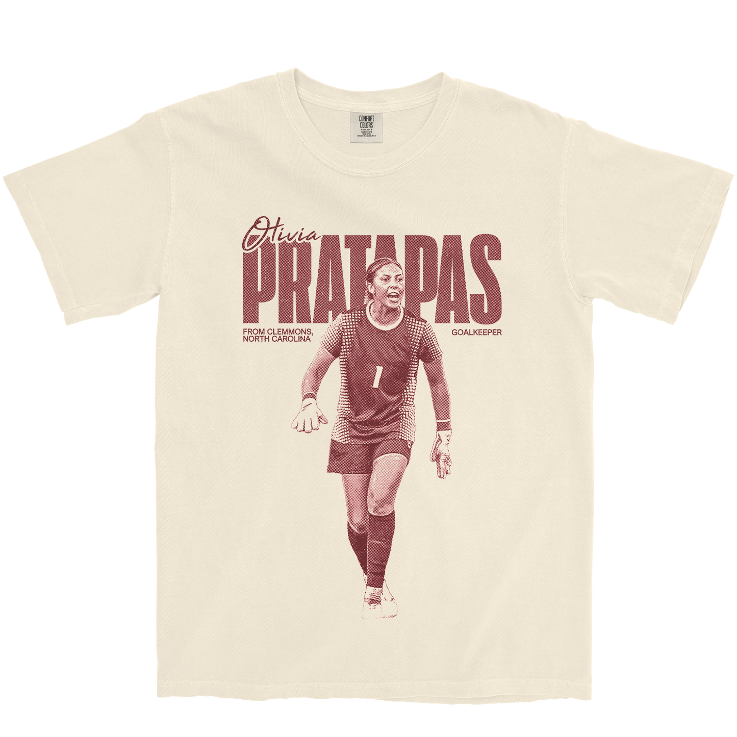 OLIVIA PRATAPAS VINTAGE IVORY TEE