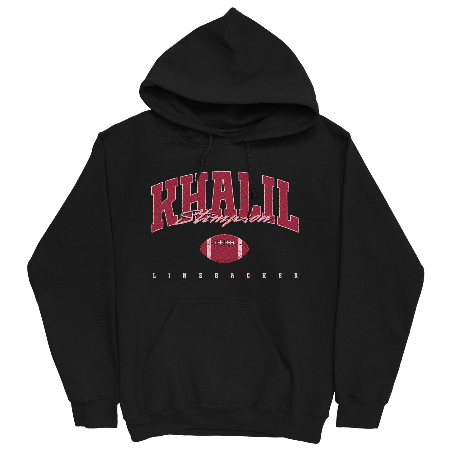 KHALIL STIMPSON FOOTBALL BLACK HOODIE