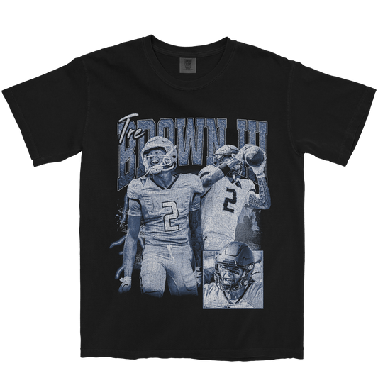 TRE BROWN III GRAPHIC BLACK TEE