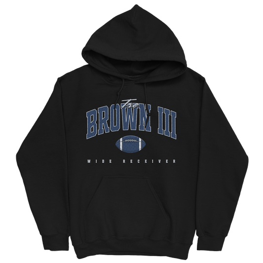 TRE BROWN III FOOTBALL BLACK HOODIE