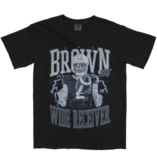 TRE BROWN III VINTAGE BLACK TEE