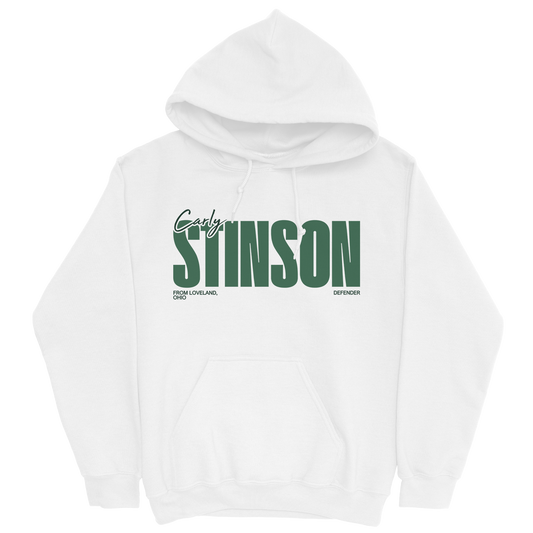 CARLY STINSON CLASSIC WHITE HOODIE