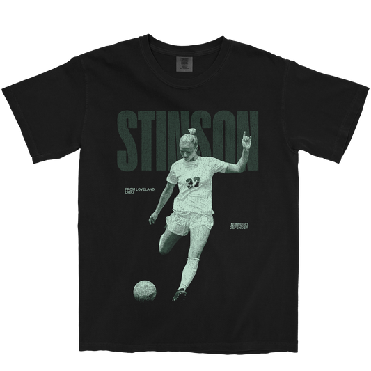 CARLY STINSON VINTAGE BLACK TEE
