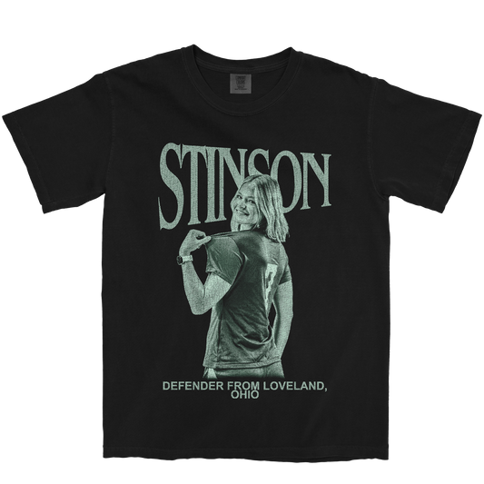 CARLY STINSON RETRO BLACK TEE