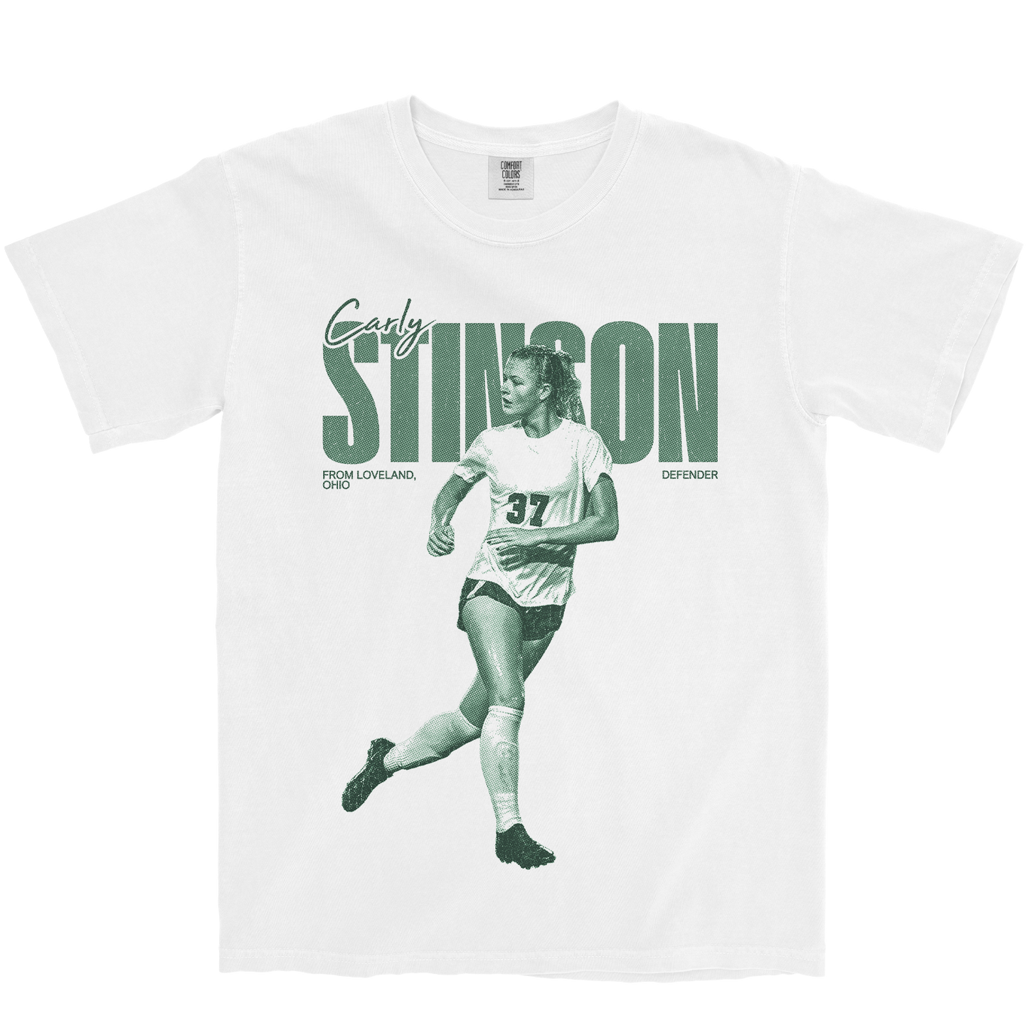 CARLY STINSON RETRO WHITE TEE