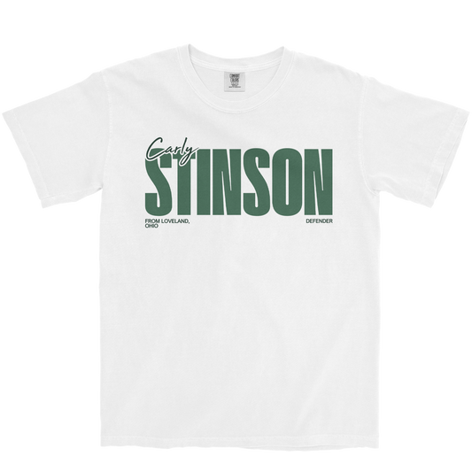 CARLY STINSON CLASSIC WHITE TEE