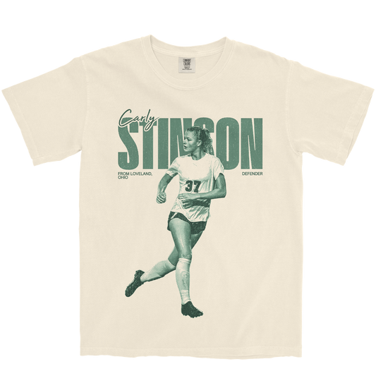 CARLY STINSON RETRO IVORY TEE